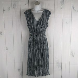 Damada Black &White Wrap Dress Medium